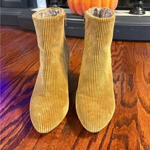 Band of Gypsies Corduroy Ankle Boots in Brown